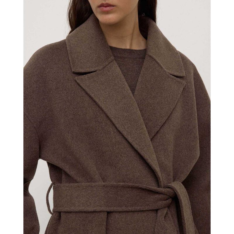 Assembly Label Ivy Wool Coat Cocoa Marle image number 2